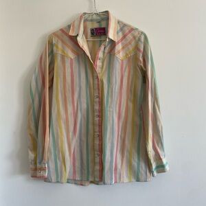 Vintage Multicolor Striped Shirt